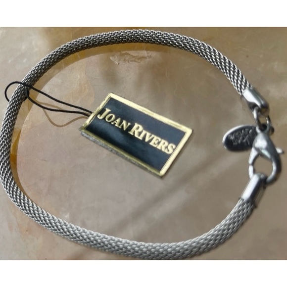 Joan Rivers Herringbone Western Vintage Large Silver Women's Bracelet - Picture 14 of 15